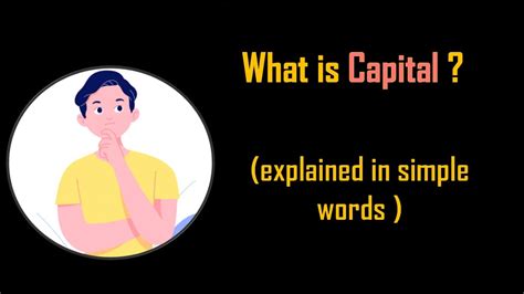 Capital Meaning In Accounting Youtube