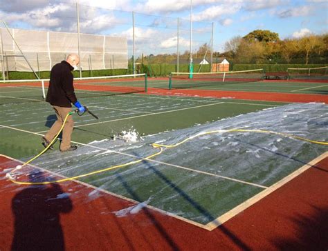 Tennis Court Moss Treatment Service • Anglia Surface Care
