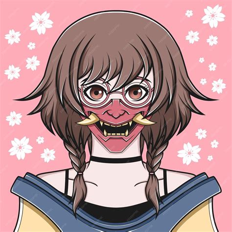 Premium Vector Anime Girl Character Illustration Design