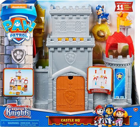 Paw Patrol Rescue Knights Castle Hq Escenario Transformable De 11