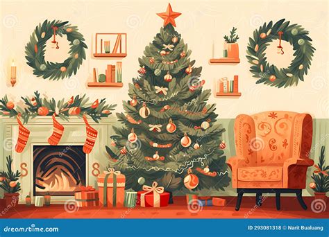Photo Arrangement of Gift-giving Materials for Christmas Stock Photo