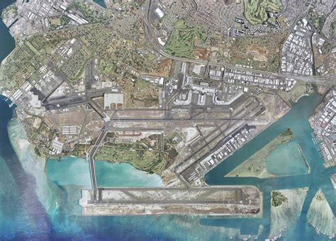 Honolulu International Airport Aerial View