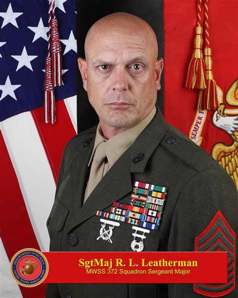 Sergeant Major R L Leatherman 3rd Marine Aircraft Wing Leaders