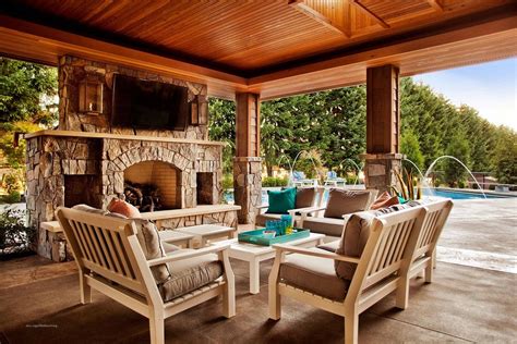 Look for variations on the designs. Outdoor Entertainment Area Design Ideas Home Bbq Designs Plans Living Backyard Idea Elements And ...
