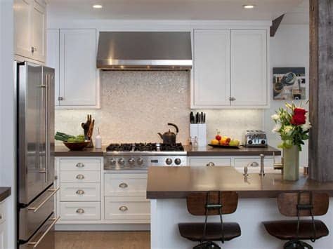 What i love about it the most is that the floating shelving mimics the layout of the cupboards. Small Kitchen Layouts: Pictures, Ideas & Tips From HGTV | HGTV