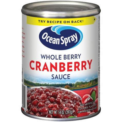 Ocean Spray Whole Berry Cranberry Sauce 14 Oz King Soopers