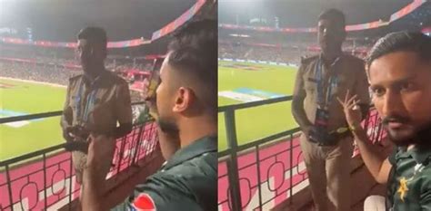 World Cup Viral Pakistan Fan Stopped From Cheering Team During PAK V AUS