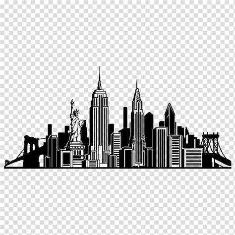 Select any of these new york. New York City Skyline Wall decal Silhouette, Silhouette ...
