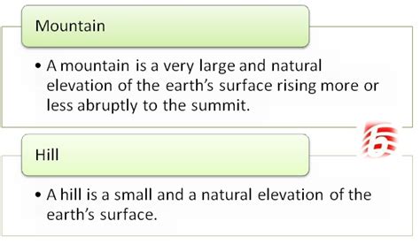 Difference Between Mountain And Hill Compare The Difference Between