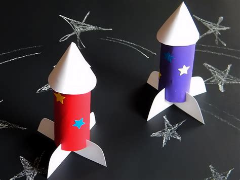 Cardboard Roll Rocket Ships Our Kid Things