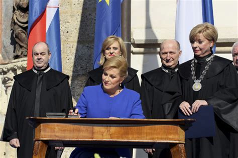 Croatia S First Woman President Sworn In 2 Chinadaily Com Cn