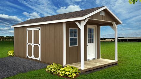 Storage Sheds With Porch Cedarshed Gardeners Delight Gable Porch
