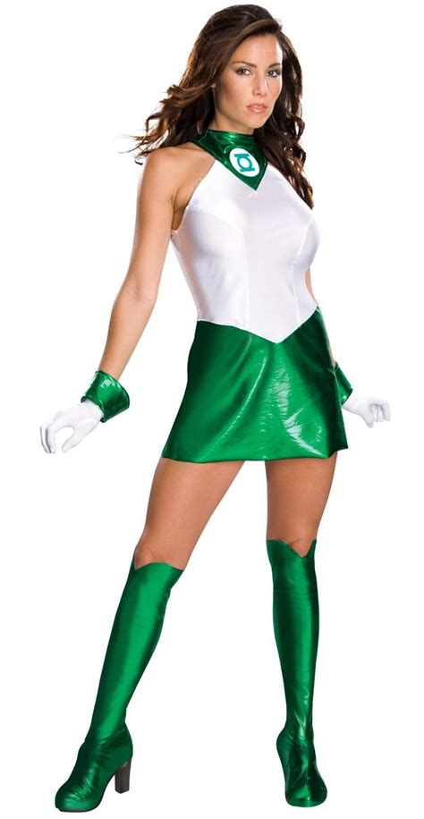 Green Lantern Lady Dress Costume Superhero Fancy Dress Green Lantern