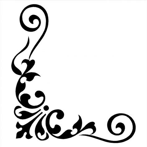 Damask Page Border Clipart Best