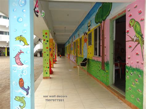 Preschool Wall Painting Designs Natureartdrawingsflowerspencil