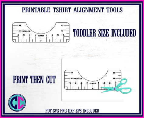Tshirt Ruler SVGTshirt Alignment Tool Ruler alignment tool | Etsy