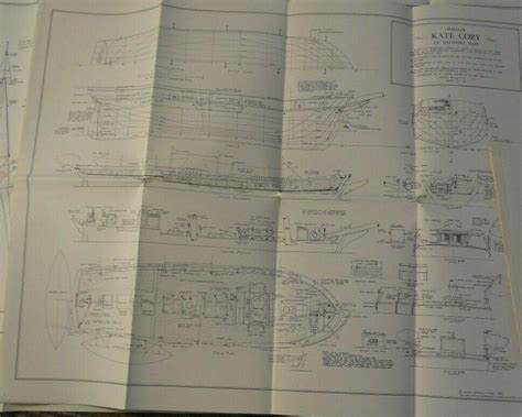 Model Shipways Kate Cory Plans 3 Sheets Plus 29 Page Instruction Book