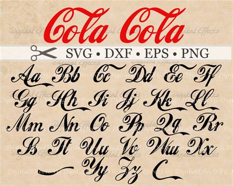 Coca Cola Font Svg