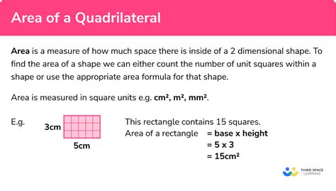 Area Of Quadrilateral Gcse Maths Steps And Examples