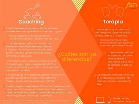 ¿coaching O Terapia ¿cuál Es La Diferencia Ysn Coaching