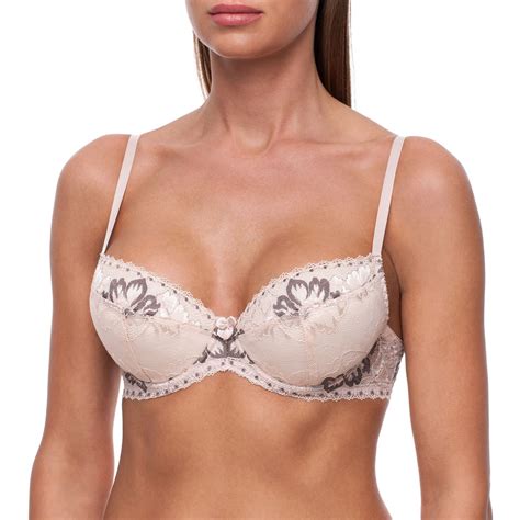 Bra By Fv Sexy Push Up T Shirt Underwire Padded Demi Half Cup Low Cut