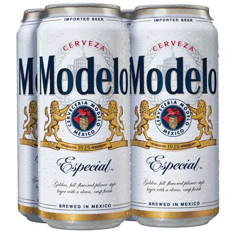 Modelo Especial Mexican Lager Import Beer 16 Oz Cans 4 Pk Shop Beer