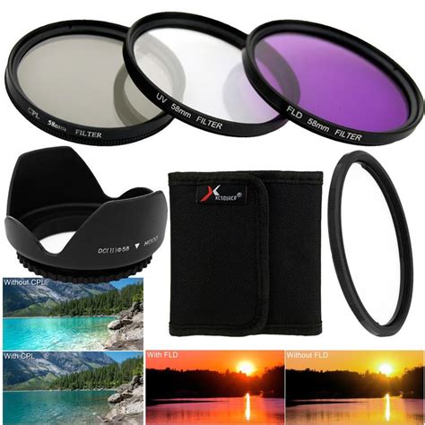 Xcsource 52mm 58mm Nd2 Nd4 Nd8 Nd Filter Uv Cpl Fld Filter Set