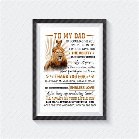 Personalized If I Could Give You One Thing In Life To My Dad Etsy