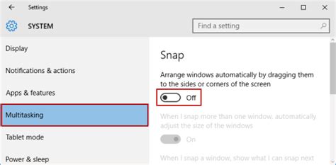 Turn On Or Off Automatic Window Arrangement In Windows 10
