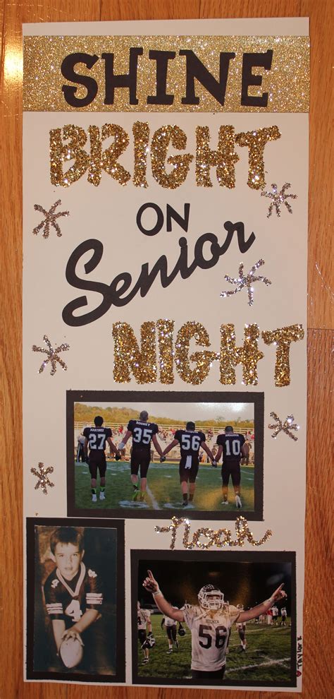 Football Senior Night Poster Ideas