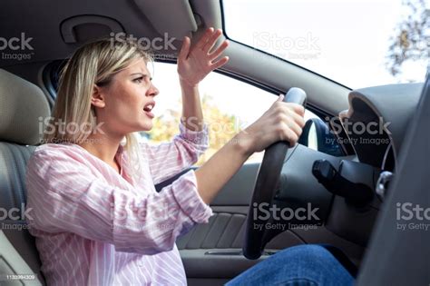 Upset Driver Caught In Unpleasant Situation Stock Photo Download