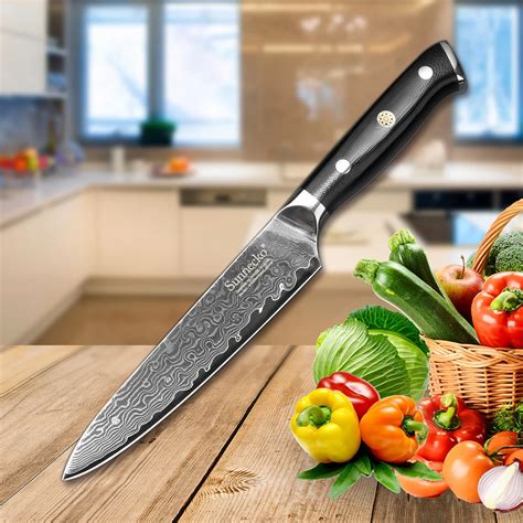 Buy Sunnecko 5 Inch Utility Knife Kitchen Knives