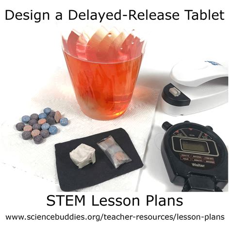 Design A Delayed Release Tablet Lesson Plan Stem Lesson Plans
