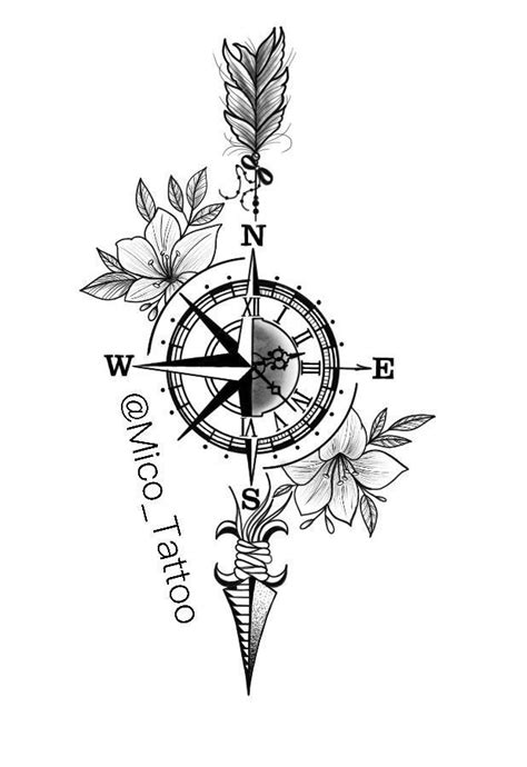 Top 23 Cool Compass Tattoos Ideas And Design For Men And Women