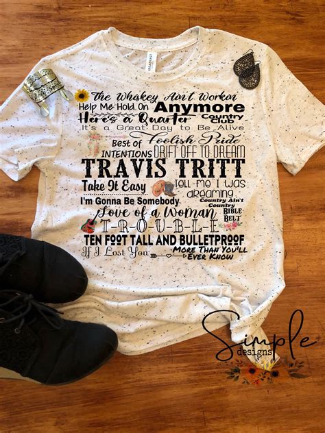 Don't give your heart to a rambler. Travis Tritt Lyrics T-shirt, Raglan, Country Music Lyrics | Travis tritt, Lyric shirts, Country ...