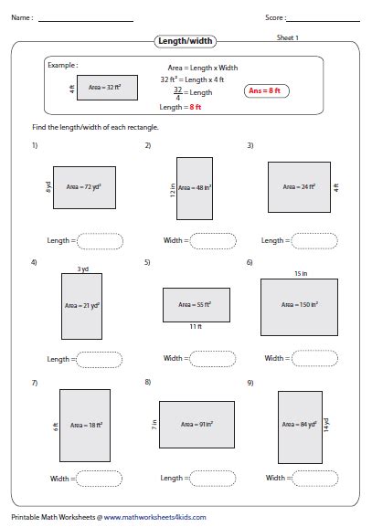 Measuring Perimeter Worksheets