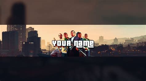 Gta 5 Banner Template Photoshop Banner Free Download Psd Youtube