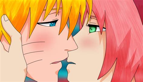 Come Here Naruto Narusaku Naruto And Sakura Kiss Naruto