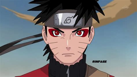 Naruto With Black Hair And Red Sage Mode Eyes Rnaruto