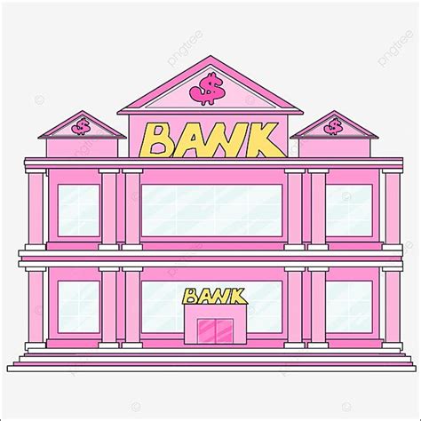 Bank Building Clipart Transparent Background Bank Clipart Cartoon