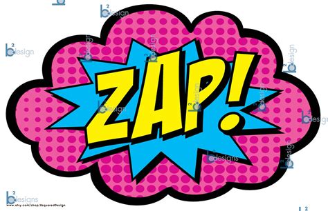 Superhero Party Signs Boom Pow Zap Bam Pop 11 X 17 Etsy