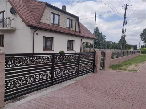 Nowoczesne Ogrodzenia Wypalane Cnc Bramy Balustrady Automatyka Siewierz