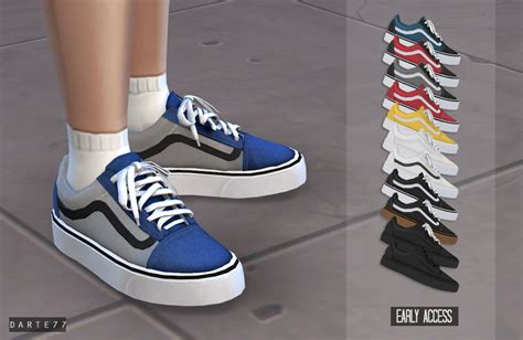 Vans Old Skool Early Access Darte77 Custom Content For Ts4 Sims