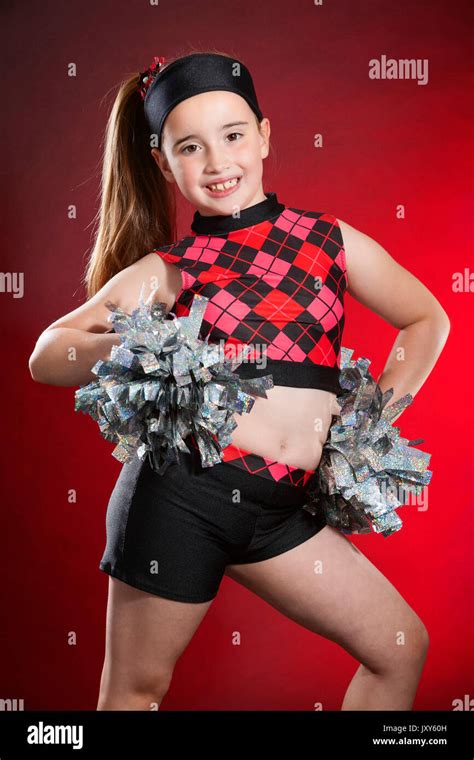 Studio Portrait Photograph Of A 7 Year Old Young White Female Dancer