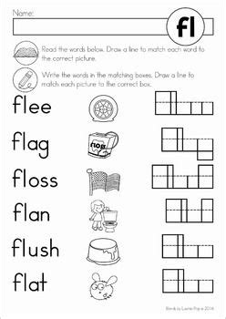 Look at the words in the book and circle the words that begin with 'bl' and write them on the lines provided. Blends Worksheets and Activities - FL | Blends worksheets, Word work, Worksheets