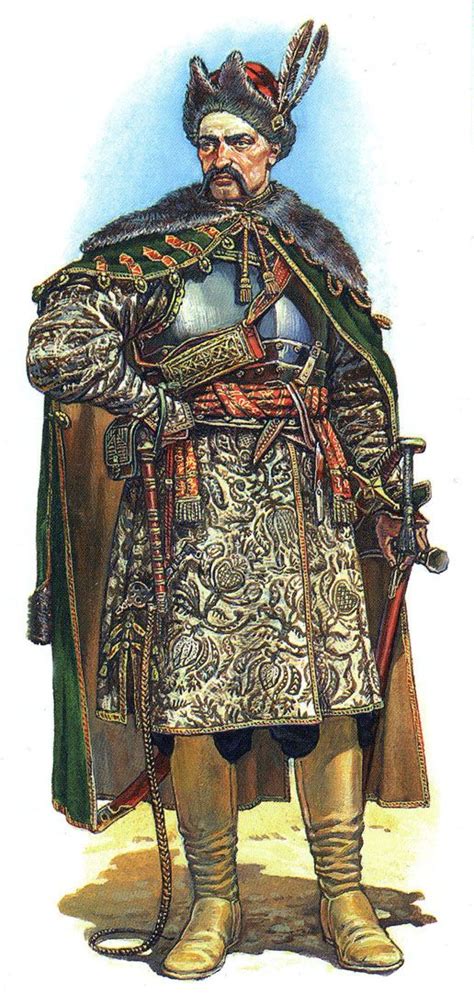 Cossack Colonel Ukraine 17 Century Historical Warriors Ancient