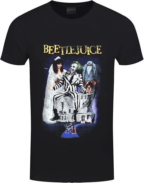 Beetlejuice T Shirt Poster Size S Shirts Uk Clothing