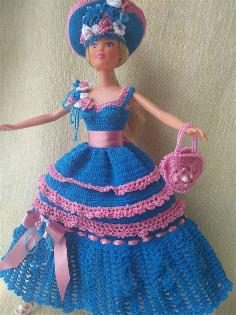 Нежность комплект одежды для куклы Барби вязанный купить в интернет