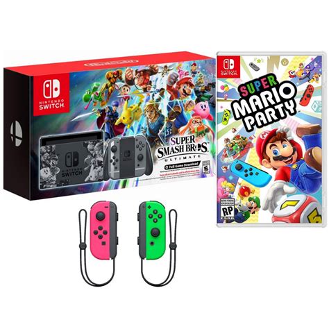 Nintendo Switch Super Smash Bros Party Bundle Switch Limited Edition