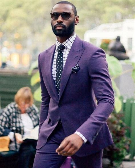 Men Linen Suit Luxury Formal Slim Fit One Button 2 Pieces Suit Purple